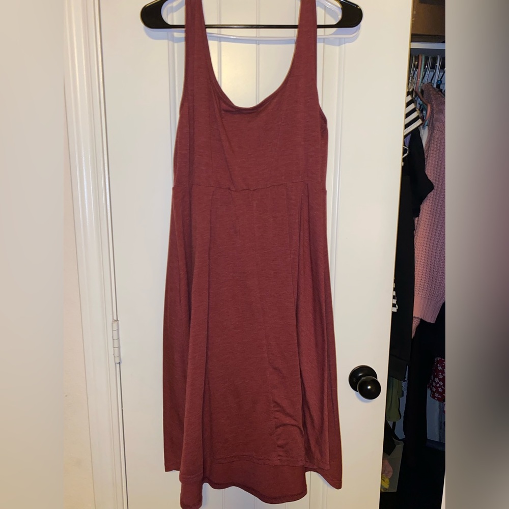 Burgundy maternity dress - Picture 2 of 2